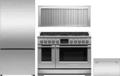 4 Piece Package Includes Refrigerator, Range, Hood And Dishwasher